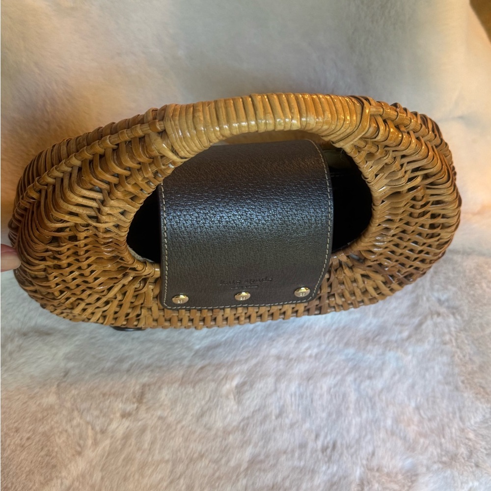 Kate Spade Santiago Rattan Handbag - Picture 9 of 14